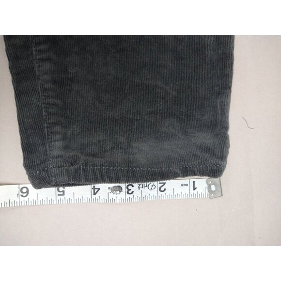 J Crew Women's 9" High Rise Skinny Fit Pants Gray Corduroy Button Fly Size 31 - Picture 5 of 12